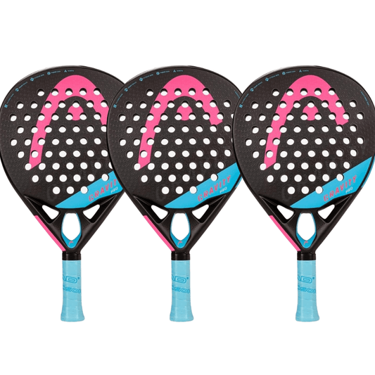 3x HEAD PADEL RACKET GRAVITY PRO PADEL - Padel Outlet HEAD