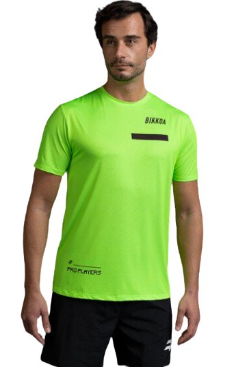 BIKKOA MENS TSHIRT PRO PLAYERS VERDE - Padel Outlet BIKKOA