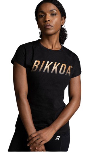 BIKKOA WOMENS TSHIRT ADA BLACK - Padel Outlet BIKKOA