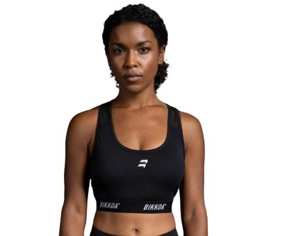 BIOKKA WOMENS SPORTS BRA SEDA NEGRO - Padel Outlet BIKKOA