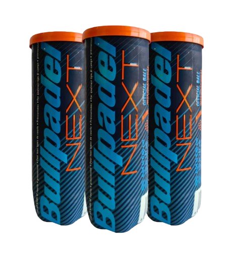 BULLPADEL NEXY PRO BALLS PACK OF 3 CANS - Padel Outlet BULL PADEL