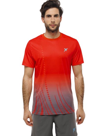 Camiseta Drop Shot Naos Rojo 2022 - Padel Outlet Drop Shot