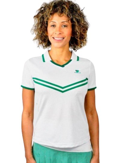 CARTRI WOMENS SHIRT Neema Blanco Verde - Padel Outlet CARTRI