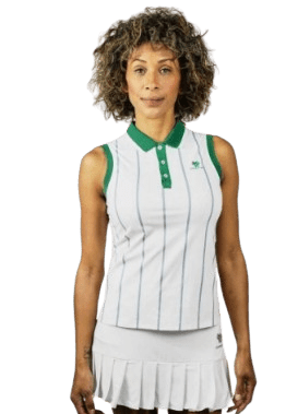 Cartri Womens Top Bennu Blanco Verde - Padel Outlet CARTRI