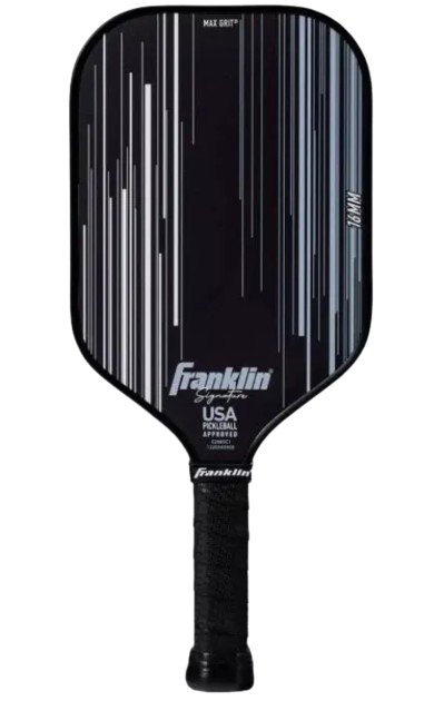 Franklin Sports Signature 16 mm Pickleball Paddle Ben Johns Max Grit Tech Black - Padel Outlet FRANKLIN