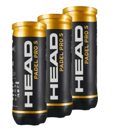 HEAD BALLS PADEL PRO S YELLOW PACK OF 3 CANS - Padel Outlet HEAD