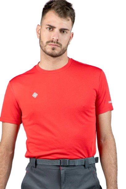 IZAS MENS TSHRT CREUS RED - Padel Outlet IZAS