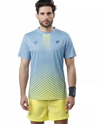 MENS TSHIRT DROP SHOT BENTOR LIMA GRIS - Padel Outlet Drop Shot