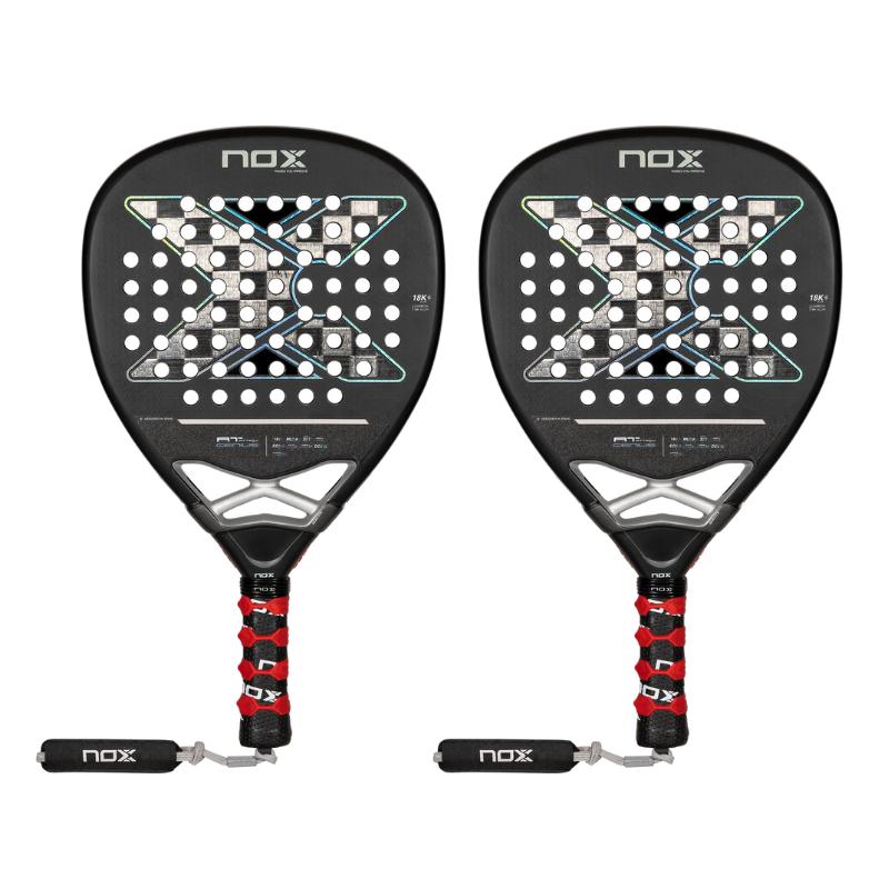 NOX PADEL RACKET AT GENIUS ATTACK 18K AGUSTIN TAPIA 2024 X2 - Padel Outlet NOX