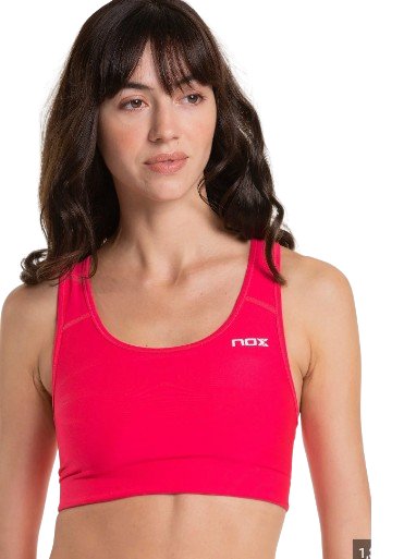 NOX WOMENS SPORTS BRA SUJETADOR RASPBERRY - Padel Outlet nox