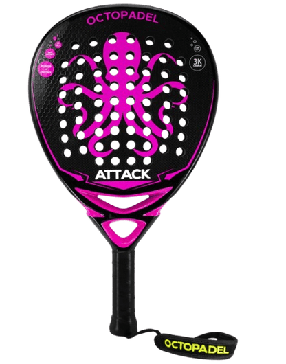 Octopadel Attack Padel Tennis Racket (Soft) - New for 2024 - Padel Outlet octopadel