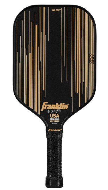 ranklin Sports Signature 16 mm Pickleball Paddle Ben Johns Max Grit Tech Black/GOLD - Padel Outlet FRANKLIN