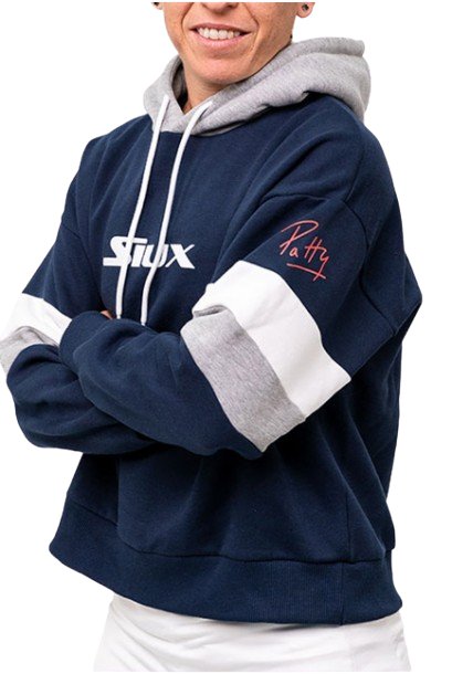 SIUX MENS JACKET SUDADERA CAPUCHA SIUX PATTY AZUL - Padel Outlet SIUX