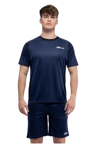 SIUX MENS T-SHIRT CLUB NAVY BLUE - Padel Outlet SIUX